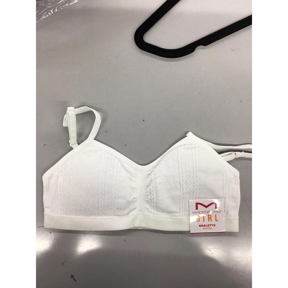 Maidenform girl bralette seamfree size medium white new from JCPenney